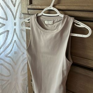 Wilfred Aritzia Contour Bodysuit - Size Small- Dusty Mauve